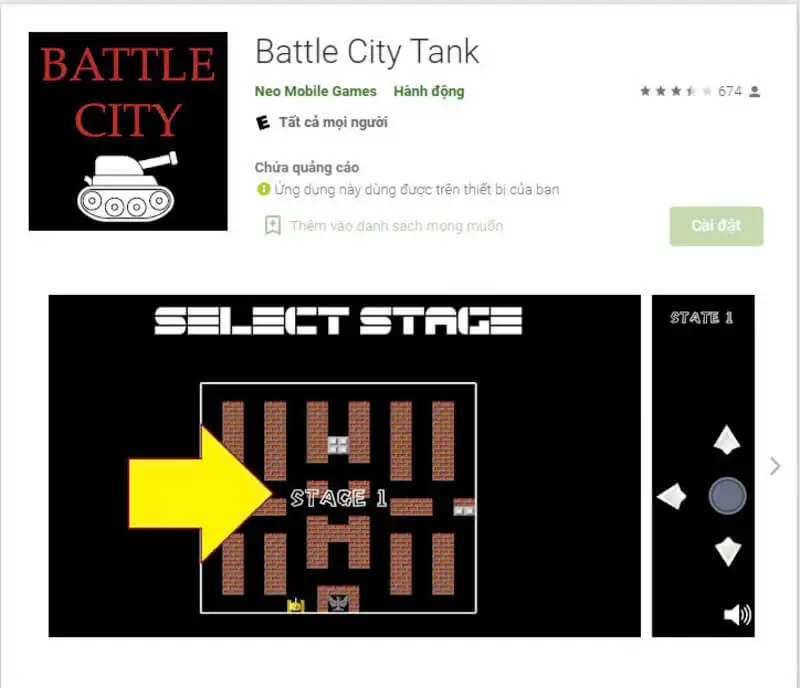 Tải game bắn xe tăng cổ điển chơi – BATTLE CITY
