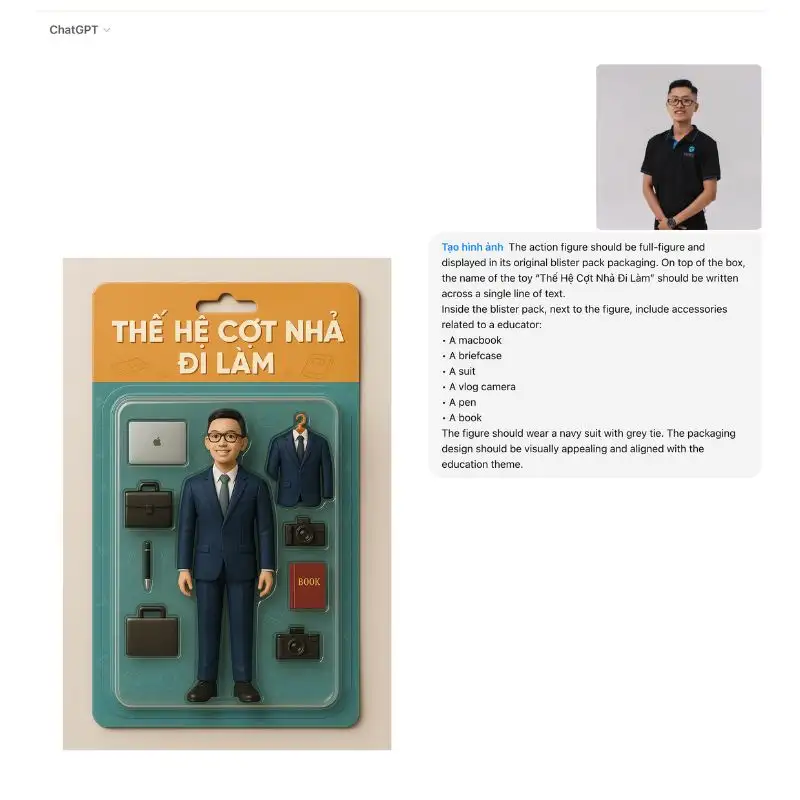 Hướng dẫn chi tiết mẫu Prompt để tạo hình ảnh hộp đồ chơi Figure bằng ChatGPT